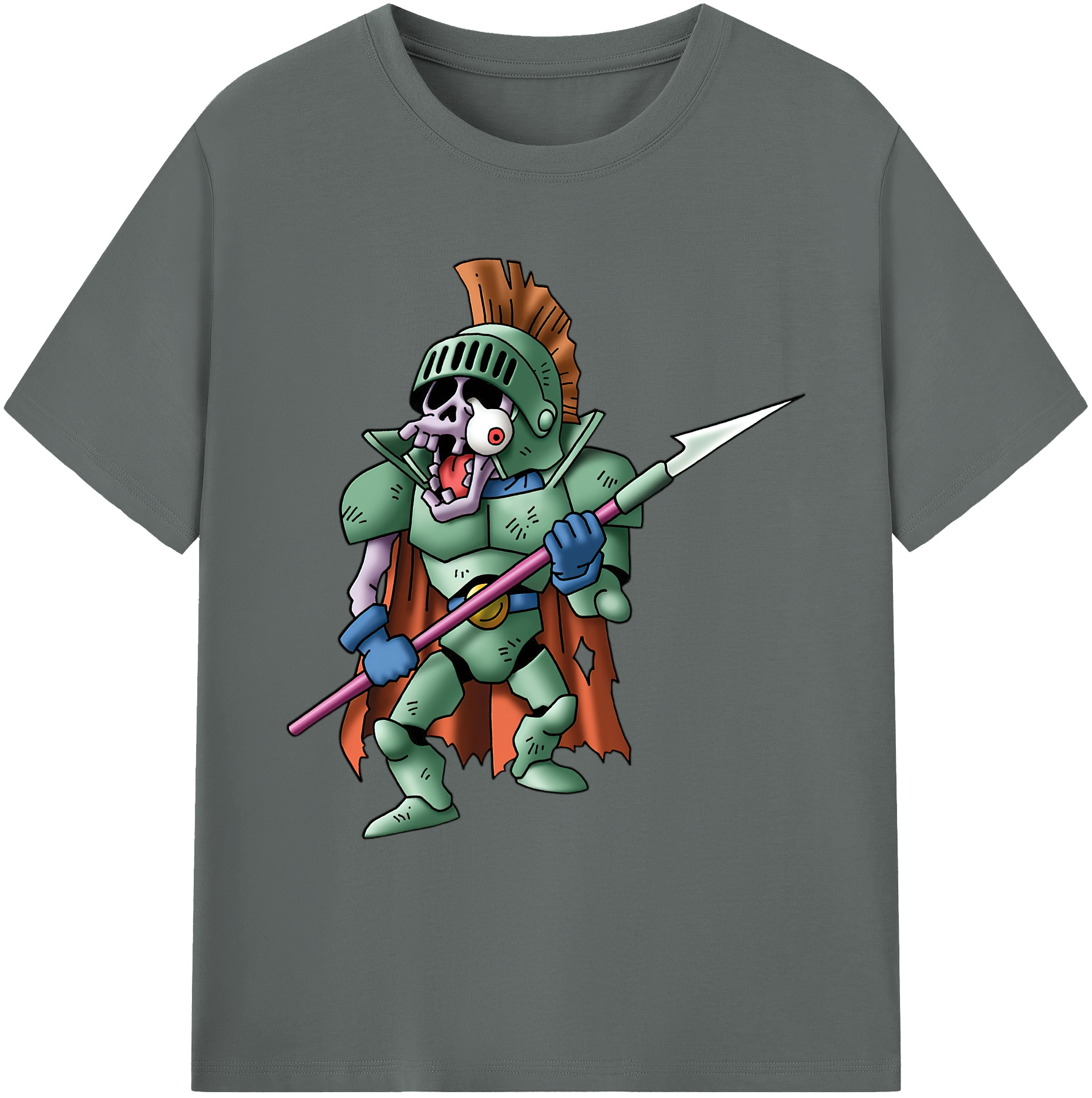（画像用） ドラゴンクエスト Doragon Kuesuto Dragon Quest 綿100％ メンズ半袖Tシャツ｜肌触りやわらか＆通気性